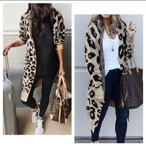 Leopard Print Cardigan